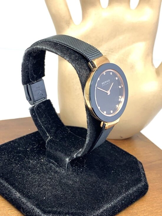 Bering Women\'s Watch 11429-367 Quartz Rose Gold Blue Mother of Pearl Ceramic main image 14
